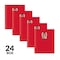 C-Line Products 8-1/2" x 11" Red Heavyweight 3-Pocket Poly Portfolios, 24EA/BX, 6BX/CT 33944-BX - alternate 3