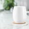 Smarty Had A Party 12 oz. Solid White Elegant Stemless Plastic Wine Glasses (64 Glasses), 64PK 3712-WH-CASE - alternate 4