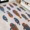 Jonathan Y Algarve Modern Fish High-Low Navy/Orange/Cream 5 ft. x 8 ft. Indoor/Outdoor Area Rug AMC114A-5 - alternate 4