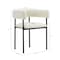 Manhattan Comfort Onda Metal Vegan Leather Dining Chair in Ivory DC1608-1 - alternate 6