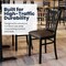 Flash Furniture HERCULES Black Ladder Back Metal Restaurant Chair - Mocha Vinyl Seat XU-DG-6Q2B-VRT-MCHV-GG - alternate 6