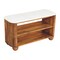 Homeroots 35in Brown Solid Wood Storage Bench With Shelves 723442 - alternate 5