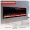 Northwest Electric Fireplace 60 in Wall Mounted with Fire Crackling Sounds & Remote to Adjust LED Flames 80-BEF-60W - alternate 8