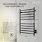 Anzzi Bali Series 10-Bar Wall Mounted Electric Bathroom Towel Warmer Rack in Brushed Nickel Finish TW-AZ075MB - alternate 7