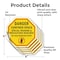 Signmission Danger Confined Space Special Train, 4 inch X 4 inch, Vinyl Decal, 5PK OC-D-5PACK-4-44 - alternate 3