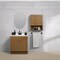 Zenith Zenna Home Oak 23'' W x 8-1/4'' D x 28'' H Wall Bath Cabinet R2328KKA - alternate 3