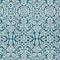 Homeroots 5' X 8' Teal Blue And Ivory Damask Washable Indoor Outdoor Area Rug 595194 - alternate 4