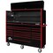 Extreme Tools Hutch and Roller Cabinet, 19 Drawer, Black/Red, 72 in W RX7220HRKR - alternate 3