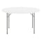 Flash Furniture Round Folding Table, Plastic Top, White RB-48R-GG - alternate 6