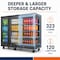 Yeego 53 inch Commercial Bar Counter 323 Cans Beverage Cooler Freestanding Fridge with LED Lighting YG-BTC-320FC-ZO - alternate 5