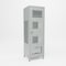 Pucel Athletic Gear Locker, 24 in W x 72 in H x 24 in D, 2 Drawers, Perforated Door, 4 in Legs, Gray GL-2472-24-DR2-DL - alternate 1