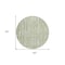 Homeroots 8' Artichoke Green And Ivory Round Abstract Washable Indoor Outdoor Area Rug 588488 - alternate 6