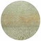 Homeroots 8' Artichoke Green Ivory And Brown Round Abstract Washable Indoor Outdoor Area Rug 603073 - alternate 3