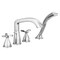 Delta Stryke Roman Tub Trim with Hand Shower, 11 in, Lumicoat Chrome T47766-PR - alternate 2