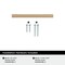 Amerock Cityscape 3 inch (76mm) Center-to-Center Champagne Bronze Cabinet Pull, 25PK 25VMP37130CZ - alternate 3