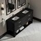 James Martin Vanities Lucian 72" Double Vanity, Carbon Oak, w/ 3 CM Phantome Eclos Widespread Top D704-V72-CBO-WPHT - alternate 5