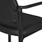 Office Star Products Big and Tall Guest Chair in Black Faux Leather with soft PU Arms, Sturdy Black Metal Chair 55052B-U6 - alternate 4