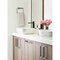 Amerock Esquire Polished Nickel/Gunmetal Contemporary 5-1/4 in 133 mm Length Towel Ring BH26612PNGM - alternate 2