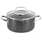 Korkmaz Galaksi Non Stick 8 Inch 3 Liter Casserole with Lid in Black A2950 - alternate 1