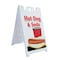 Signmission Hot Dog & Soda, A-Frame & 2 Decals Installed, Heavy-Duty Plastic Frame SBHD-D-2436-Hot Dog & Soda - alternate 1