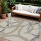 Homeroots 10' X 14' Beige Ivory And Gray Abstract Washable Indoor Outdoor Area Rug 599105 - alternate 1