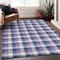 Homeroots 3' X 5' Navy Blue Purple And Beige Plaid Washable Indoor Outdoor Area Rug 601410 - alternate 6