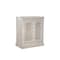 Homeroots 28in White Solid Wood Carved Floral Bar Cabinet With Two Doors And One Drawer 727847 - alternate 5