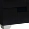 Homeroots 18" Black Wood And Mirrored Glass Two Drawer Nightstand 329643 - alternate 2