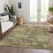 Homeroots 3' X 5' Artichoke Green Coral And Brown Floral Washable Indoor Outdoor Area Rug 604102 - alternate 4