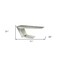 Homeroots 71" Silver Aluminum Writing Desk 319062 - alternate 4