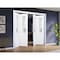 Sartodoors Sliding Closet Double Bi-fold Doors White Solid Core Modern Interior VEREGIO7339DBF-WS-72 x 80 (4* 18x80) - alternate 3