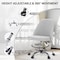 Yssoa Simple Deluxe Armless Office Desk Chair, Modern Cute Swivel Vanity Chair Comfy Home Office Chairs w 3A88HKCHAIROFFICEGRY01 - alternate 3