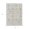 Homeroots 3' X 5' Silver Gray And Gold Oriental Washable Indoor Outdoor Area Rug 598070 - alternate 5