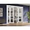Sartodoors Sliding Closet Double Bi-fold Doors White Solid Core Modern Interior QUADRO4522DBF-WS-72 x 96 (4* 18x96) - alternate 3