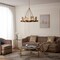 Vidalite Aurelia 8-Light Brass Chandelier, Round Pendant Chandelier Light in Brass, Clear Glass Shades CE1013050 - alternate 6