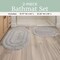 Lavish Home Reversible Bathroom Rug Set, Gray, 2-Pieces, 32 inx20 in/24 inx17 in ST-BATH6-OG - alternate 4