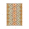 Homeroots 3' X 5' Beige Orange And Red Geometric Washable Indoor Outdoor Area Rug 581521 - alternate 6