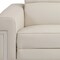Homeroots 83" Beige Italian Leather USB Reclining Sofa With Silver Legs 482205 - alternate 5
