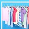 Lifemaster Ivory Velvet Kids Hangers 100 Pack, 10.83" Non-Slip, Slim ABS, Swivel Hook & Notches LMVVBH100IV - alternate 4