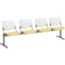 Kfi Kool Beam Seat Beam Seating, 95 in W 22" L 31" H, Polypropylene Seat 2300BEAM4-BP08-SP12 - alternate 1