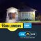 Cooper Lighting Halo EWP Entry Wall Pack, 120 V, 12 W, LED Lamp, 1659 Lumens, 5000 K Color Temp, Polycarbonate Fixture EWP15FSDBZ - alternate 3