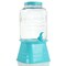 Gibson Home Chiara 2 Gallon Glass Mason Jar Dispenser with Metal Lid and Base in Blue 130951.02RR - alternate 4