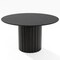Homeroots 52" Black Solid Wood Pedestal Base Round Top Dining Table 721032 - alternate 1