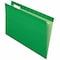 Pendaflex Hanging File Folders, Green, 8.5"H, 25PK PFX415315BGR - alternate 2