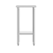 Flash Furniture Reese 24x18 Portable Work Table, Stainless Steel Top Shelf and Adjstbl Glvnzd Steel Undershelf NH-WT-2418-GG - alternate 4