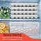 Emporio Kitchen Round Ice Cube Tray Set Pack of 1, BPA-Free, 33 Ice Balls per Tray, Lid & Tongs, White EMPICES31WH - alternate 5
