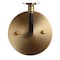 Jonathan Y Caleb 6" 1-Light Contemporary Transitional Iron/Glass LED Vanity Light, Brass Gold/Black/White JYL9056B - alternate 10