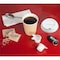 Genuine Joe 8 oz Raised Siphole Hot Cup Lids - White, 1000PK GJO19052CT - alternate 2