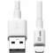 Tripp Lite 10FT LIGHTNING USB/SYNC CHARGE CABLE FOR APPLE IPHONE / IPAD WHITE 10 FT M100-010-WH - alternate 1