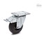 Elesa 449616 Castors steel bracket Vulcanised rubber coating plate bracket, brake 449616 - alternate 1